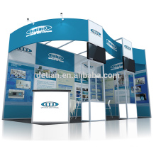 Detian Angebot 10x20ft einfache Messe Design-Ausstellungsstand mit Acryl-Vitrine